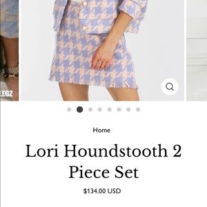 Lori Houndstooth 2 Piece Set